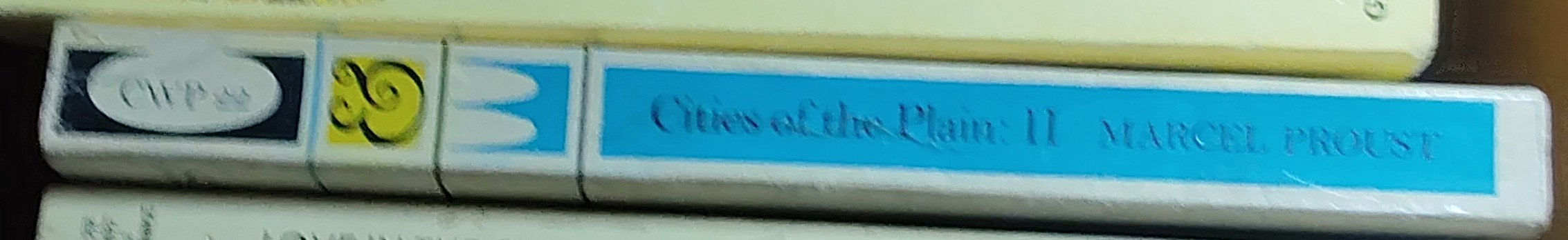 Marcel Proust  CITIES OF THE PLAIN. Part Two spine of book image