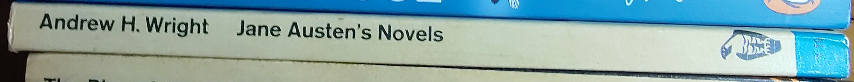 Andrew H. Wright  JANE AUSTEN'S NOVELS spine of book image