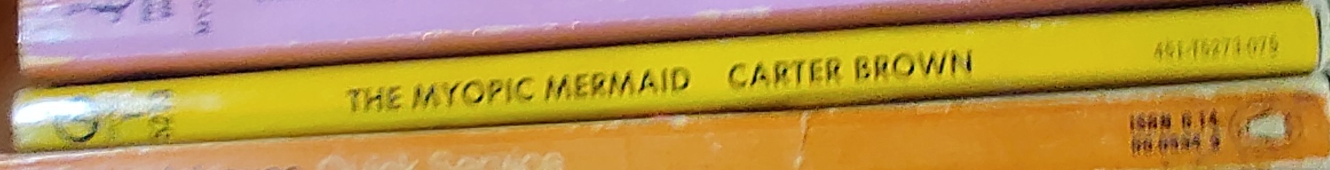 Carter Brown  THE MYOPIC MERMAID spine of book image