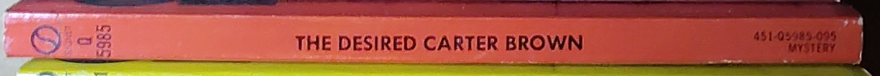 Carter Brown  THE DESIRED spine of book image