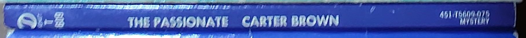 Carter Brown  THE PASSIONATE spine of book image