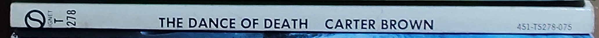 Carter Brown  THE DANCE OF DEATH spine of book image