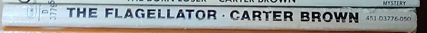Carter Brown  THE FLAGELLATOR spine of book image