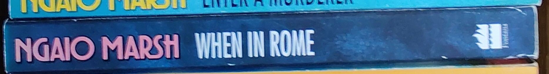 Ngaio Marsh  WHEN IN ROME spine of book image