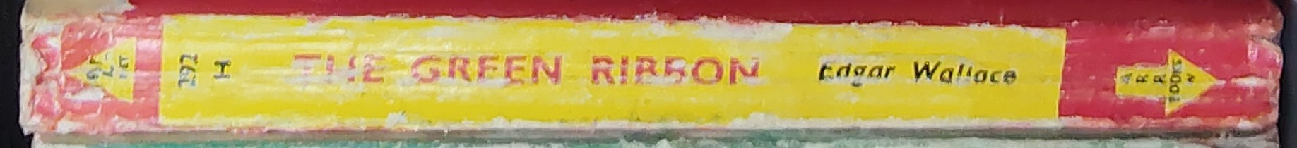 Edgar Wallace  THE GREEN RIBBON spine of book image