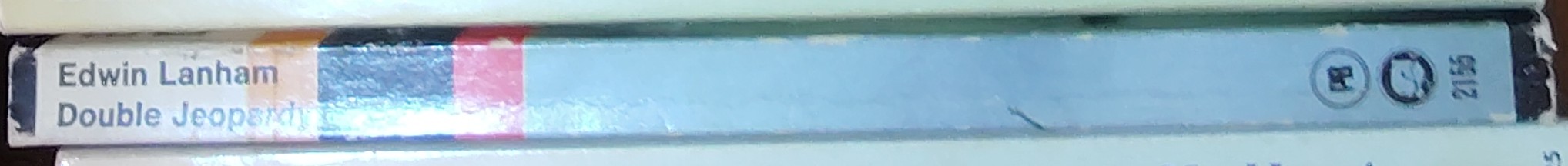 Edwin Lanham  DOUBLE JEOPARDY spine of book image