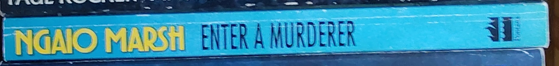 Ngaio Marsh  ENTER A MURDERER spine of book image