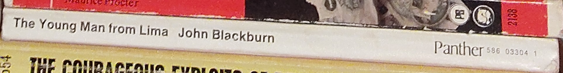 John Blackburn  THE YOUNG MAN FROM LIMA spine of book image