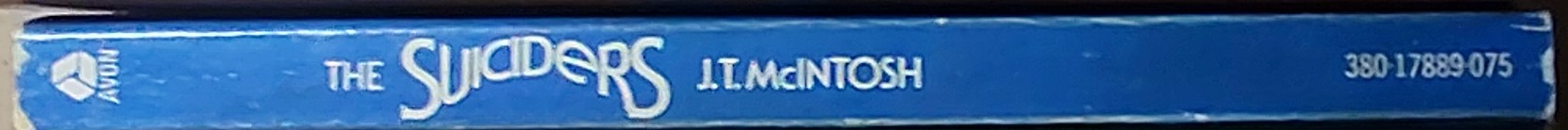 J.T. McIntosh  THE SUICIDERS spine of book image