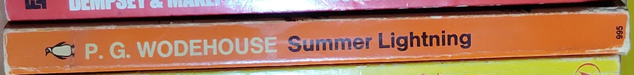 P.G. Wodehouse  SUMMER LIGHTNING spine of book image