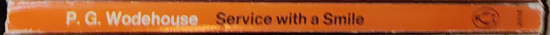 P.G. Wodehouse  SERVICE WITH A SMILE (Sir Ralph Richardson) spine of book image