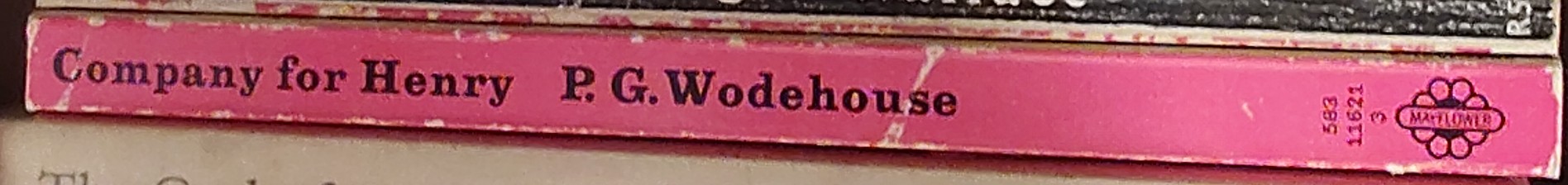 P.G. Wodehouse  COMPANY FOR HENRY spine of book image