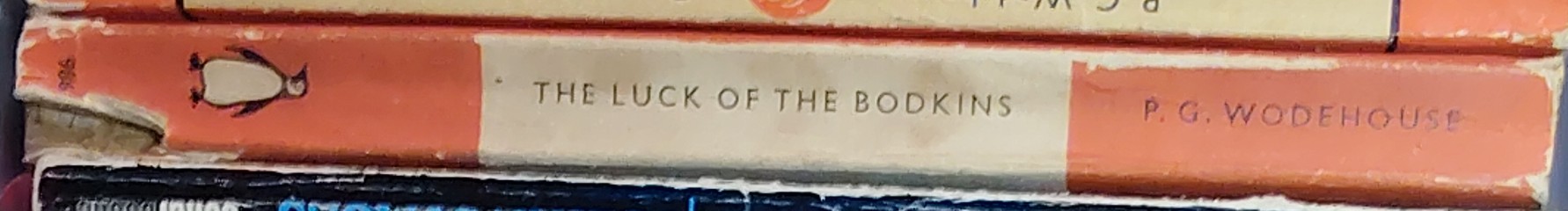 P.G. Wodehouse  THE LUCK OF THE BODKINS spine of book image