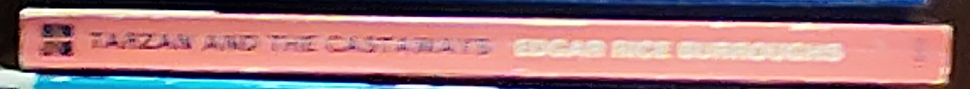 Edgar Rice Burroughs  TARZAN AND THE CASTAWAYS spine of book image