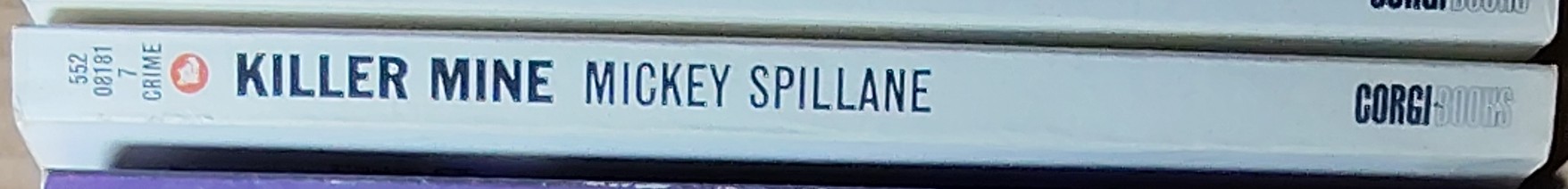 Mickey Spillane  KILLER MINE spine of book image