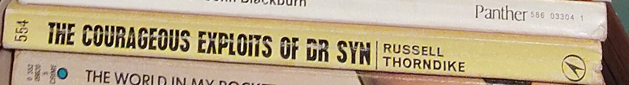Russell Thorndike  THE COURAGEOUS EXPLOITS OF DOCTOR SYN spine of book image