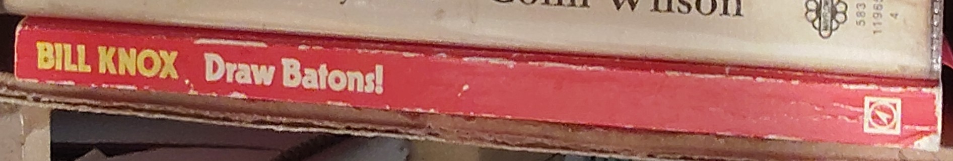 Bill Knox  DRAW BATONS! spine of book image