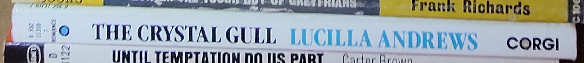 Lucilla Andrews  THE CRYSTAL GULL spine of book image