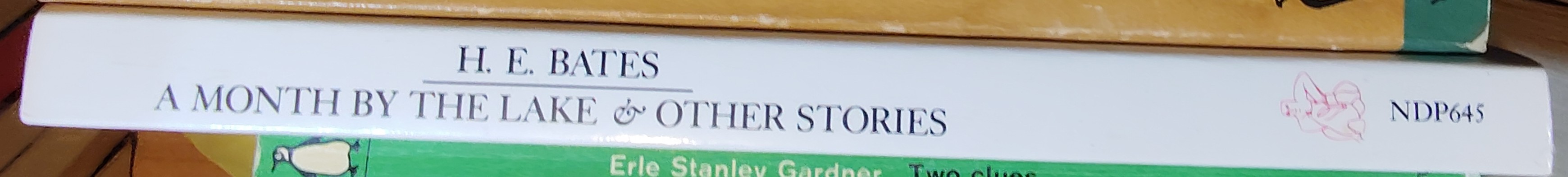 H.E. Bates  A MONTH BY THE LAKE & Other Stories spine of book image
