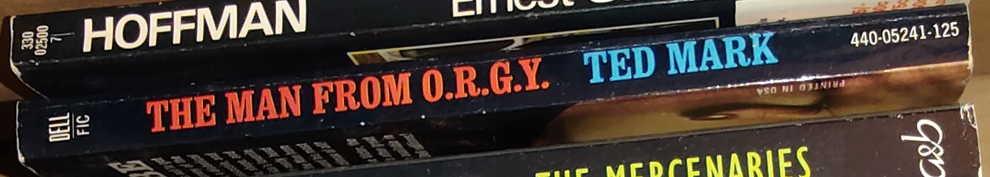 Ted Mark  THE MAN FROM O.R.G.Y. #1 spine of book image
