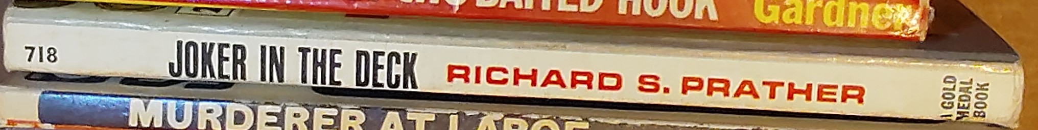 Richard S. Prather  JOKER IN THE DECK spine of book image