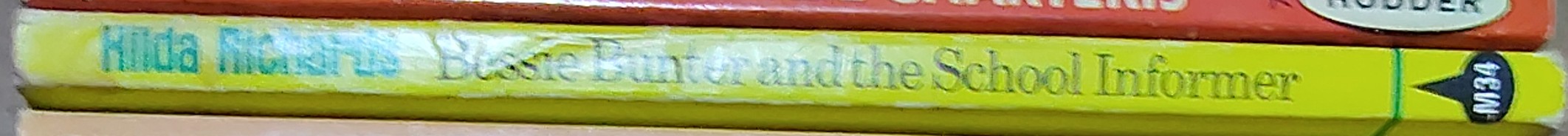 Hilda Richards  BESSIE BUNTER AND THE SCHOOL INFORMER spine of book image
