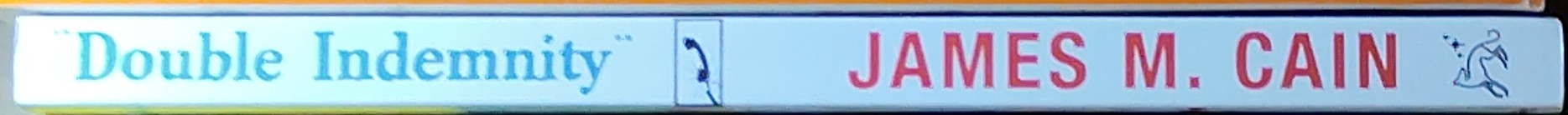 James M. Cain  DOUBLE INDEMNITY spine of book image
