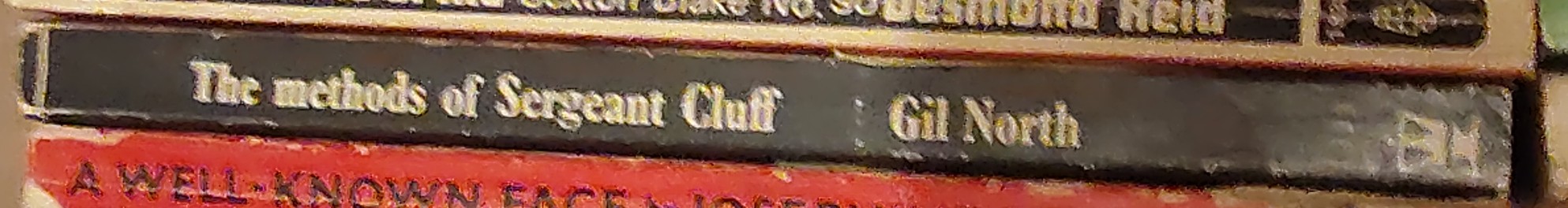 Gil North  THE METHODS OF SERGEANT CLUFF spine of book image