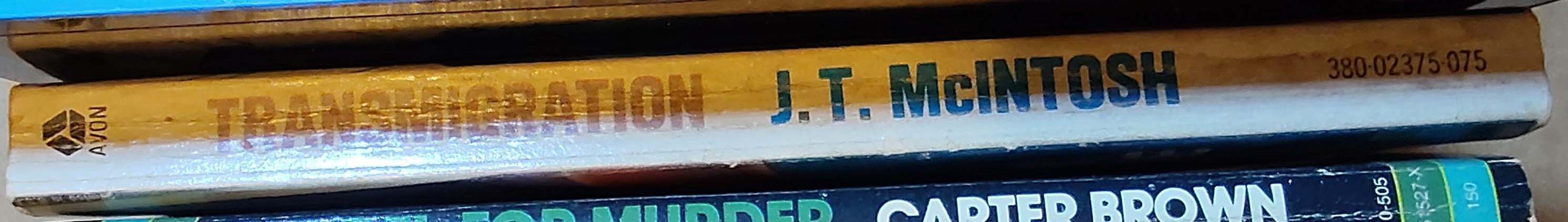 J.T. McIntosh  TRANSMIGRATION spine of book image