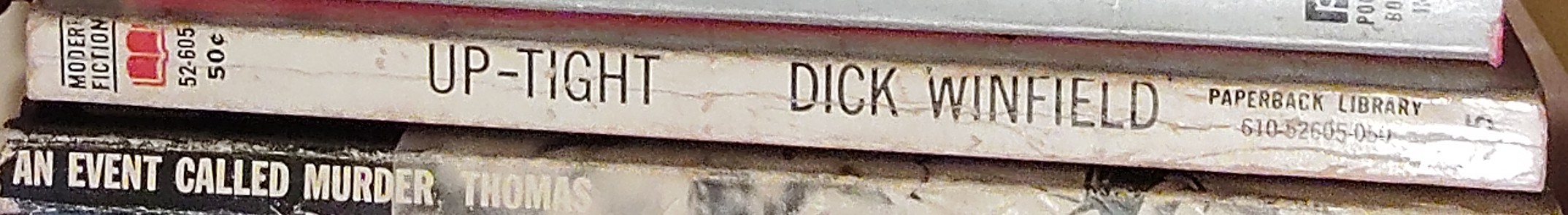 Dick Winfield  UP-TIGHT [Originally titled: DOOLIE'S PRIVATE GODDESS] spine of book image