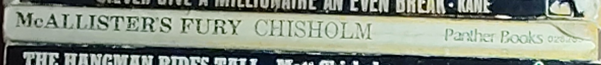 Matt Chisholm  McALLISTER'S FURY spine of book image