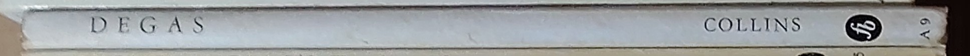 DEGAS  spine of book image