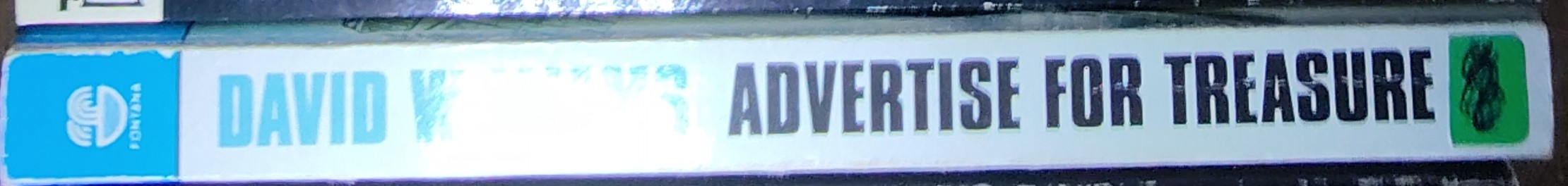 David Williams  ADVERTISE FOR TREASURE spine of book image