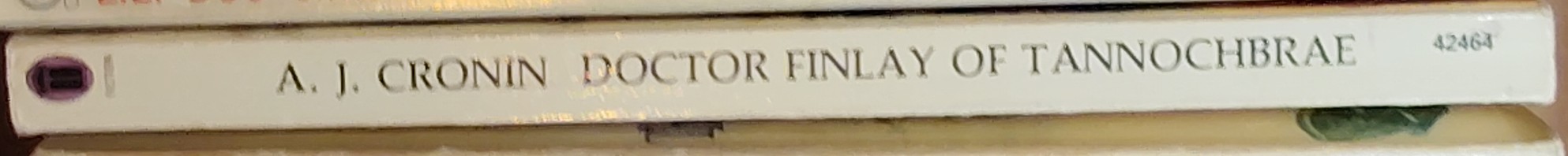 A.J. Cronin  DOCTOR FINLAY OF TANNOCHBRAE spine of book image