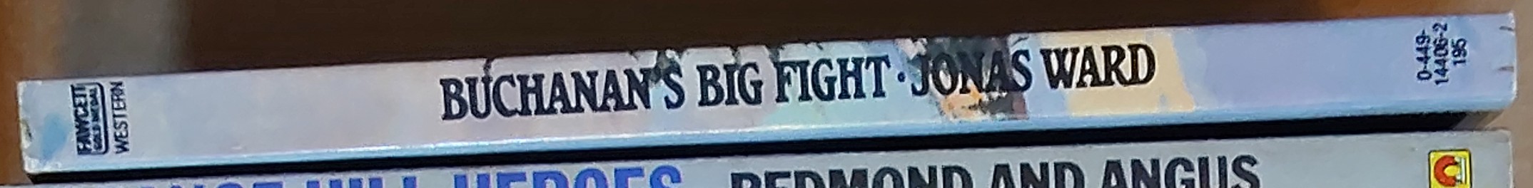 Jonas Ward  BUCHANAN'S BIG FIGHT spine of book image