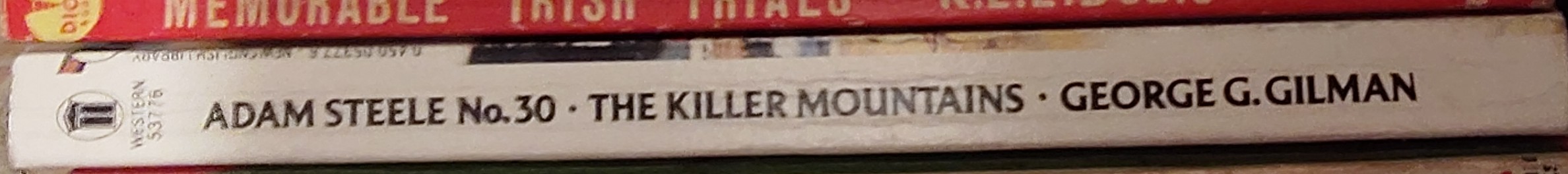 George G. Gilman  ADAM STEELE 30: THE KILLER MOUNTAINS spine of book image