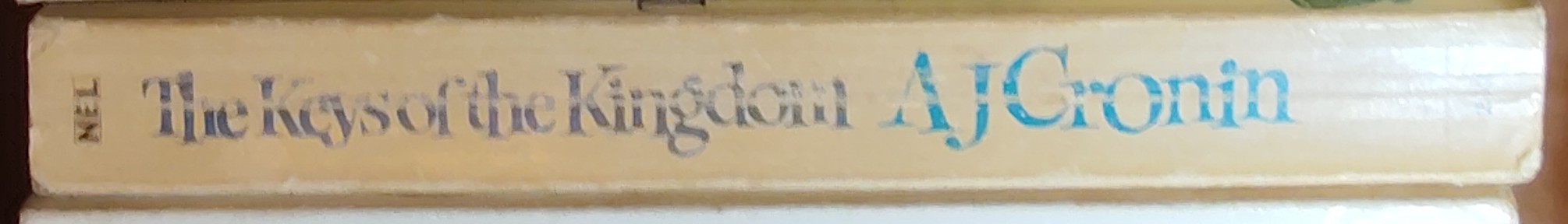 A.J. Cronin  THE KEYS OF THE KINGDOM spine of book image