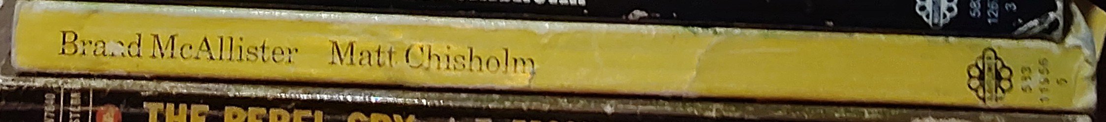 Matt Chisholm  BRAND McALLISTER spine of book image