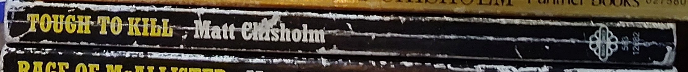 Matt Chisholm  TOUGH TO KILL [McALLISTER] spine of book image