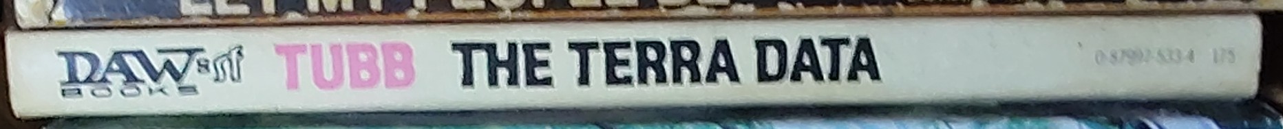 E.C. Tubb  THE TERRA DATA spine of book image