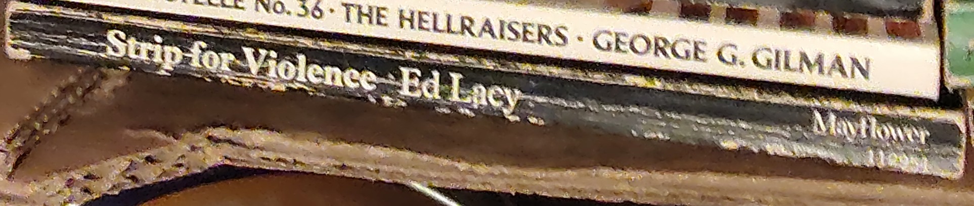 Ed Lacy  STRIP FOR VIOLENCE spine of book image