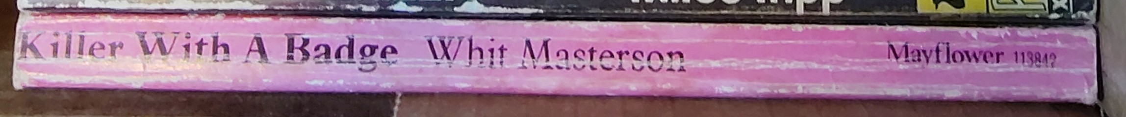 Whit Masterson  KILLER WITH A BADGE spine of book image