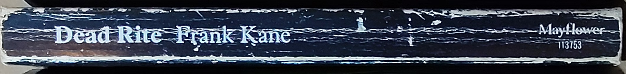 Frank Kane  DEAD RITE spine of book image