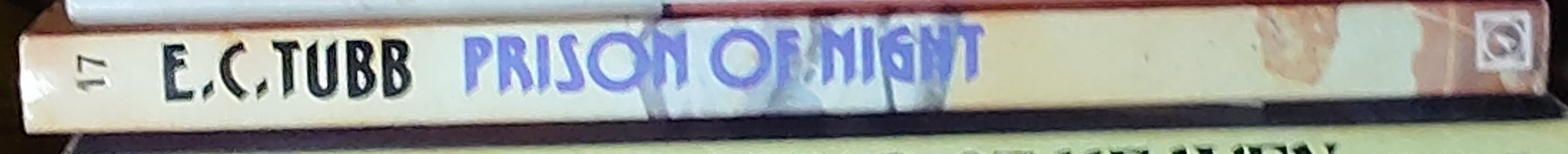 E.C. Tubb  PRISON OF NIGHT spine of book image