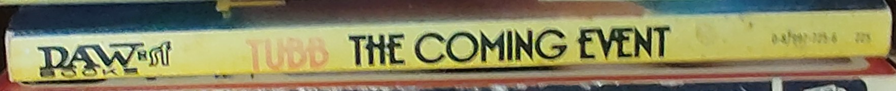 E.C. Tubb  THE COMING EVENT spine of book image