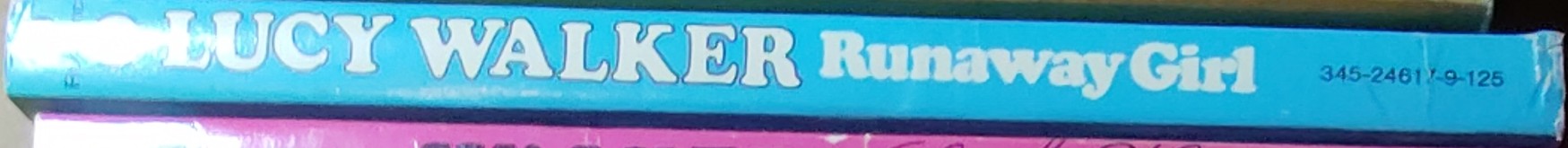 Lucy Walker  RUNAWAY GIRL spine of book image