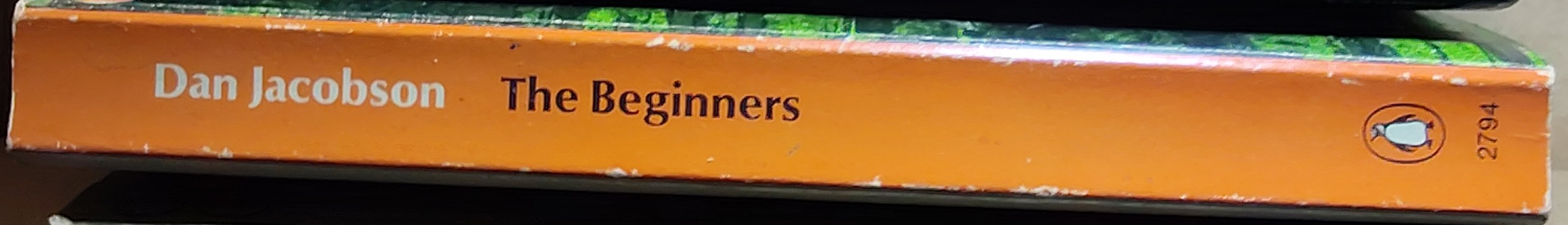 Dan Jacobson  THE BEGINNERS spine of book image