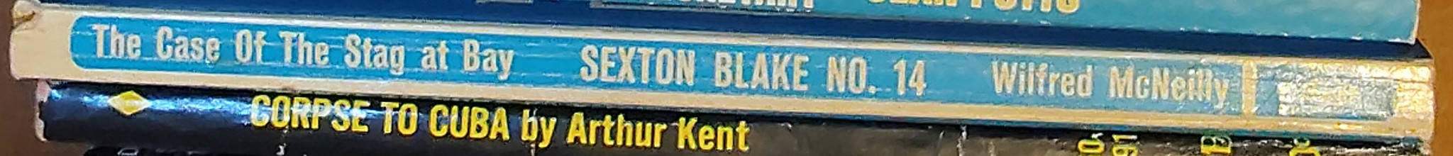 Wilfred McNeilly  THE CASE OF THE STAG AT BAY (Sexton Blake) spine of book image