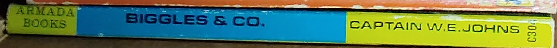 Captain W.E. Johns  BIGGLES & CO. spine of book image