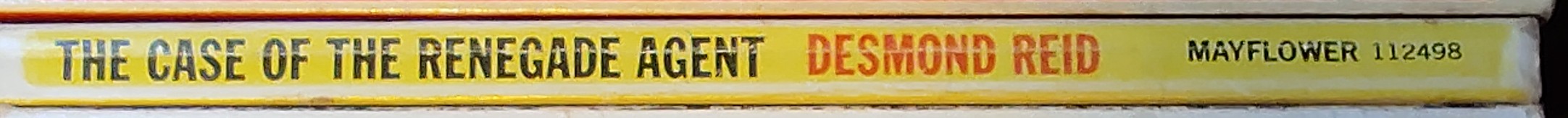 Desmond Reid  THE CASE OF THE RENEGADE AGENT (Sexton Blake) spine of book image